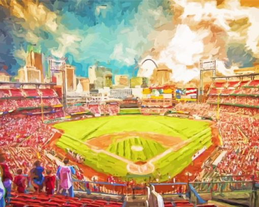 Busch Stadium St Louis Paint By Numbers