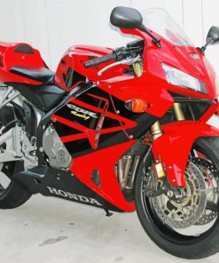 Red Honda 600 RR Paint By Numbers