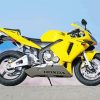 Yellow Honda 600 RR Paint By Numbers