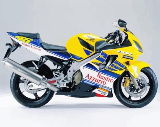 Honda CBR600RR Motorcycle Paint By Numbers