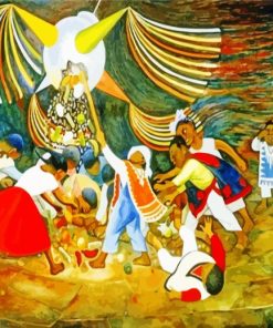 La Pinata by Diego Rivera Paint By Numbers