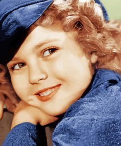 Retro Shirley Temple Paint By Numbers