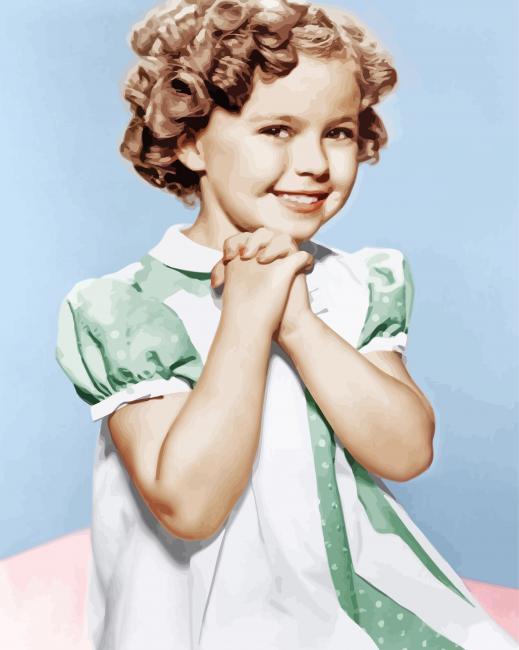Adorable Shirley Temple Paint By Numbers