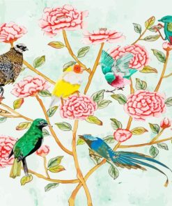 Aesthetic Chinoiserie Birds Paint By Numbers