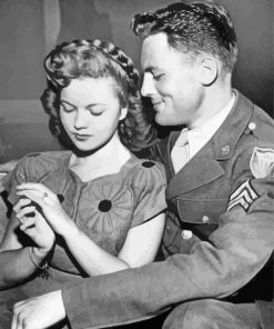 Shirley Temple And John Agar Paint By Numbers