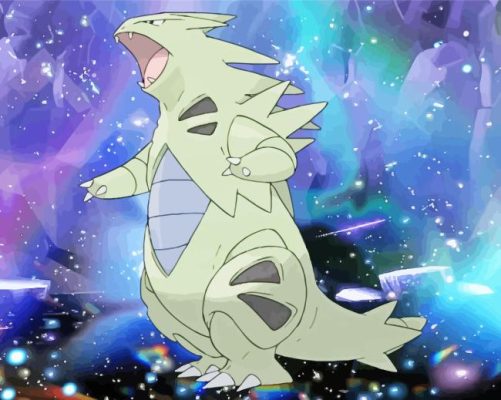Cool Tyranitar Paint By Numbers - Num Paint Kit