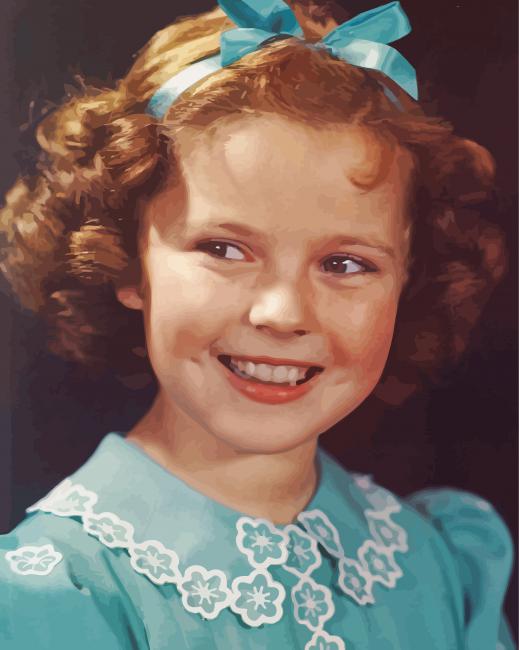 Cute Shirley Temple Paint By Numbers