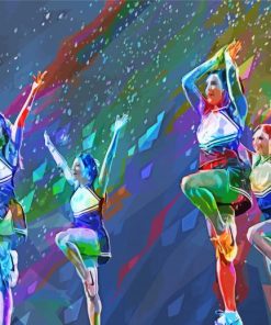 Cheerleading Pop Art Paint By Numbers