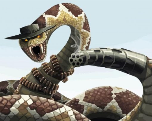Rattlesnake Art Paint By Numbers