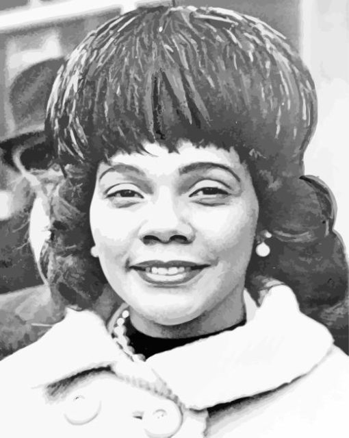 Black And White Coretta King Paint By Numbers