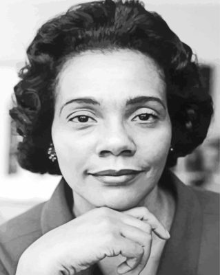 Monochrome Coretta King Paint By Numbers 