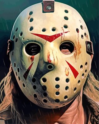 Scary Jason Voorhees Paint By Numbers 