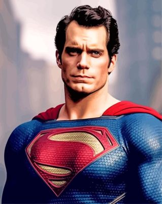 Henry Cavill Superman Paint By Numbers 