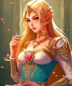 Princess Zelda Paint By Numbers