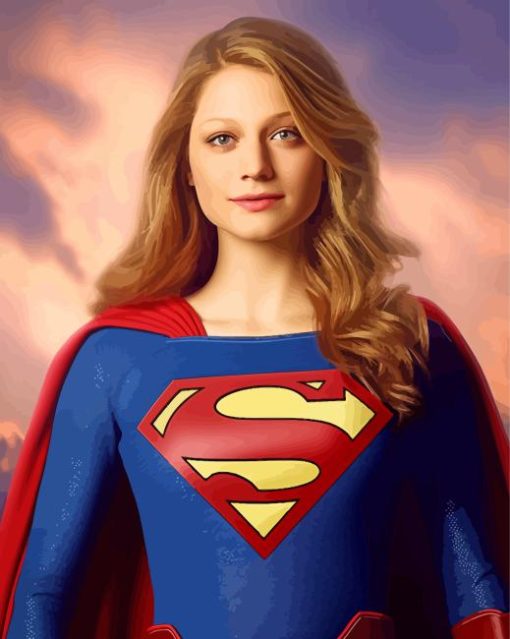 Supergirl Poster Paint By Numbers