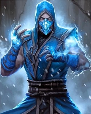 Warrior Sub Zero Paint By Numbers
