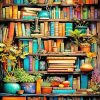 Books And Plants Paint By Numbers