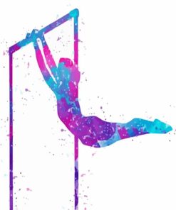 Colorful Gymnastic Girl Paint By Numbers