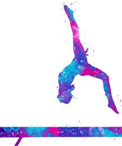 Aesthetic Gymnastic Girl Paint By Numbers