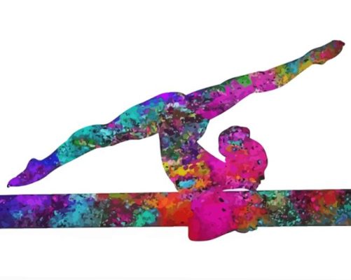 Gymnastic Girl Art Paint By Numbers 