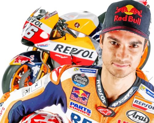 Daniel Pedrosa Ramal Paint By Numbers 