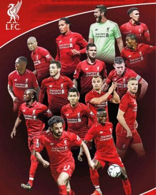 Liverpool FC Players Paint By Numbers 