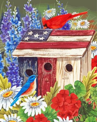 Patriotic Gathering Paint By Numbers 