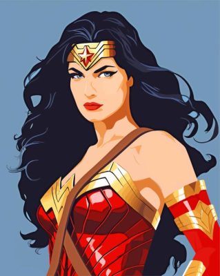 Wonder Woman Paint By Numbers 