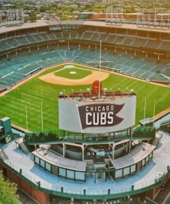 Aesthetic Wrigley Field Chicago Paint By Numbers