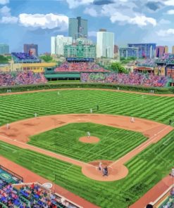 Cool Wrigley Field Chicago Paint By Numbers