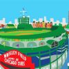 Wrigley Field Illustration Paint By Numbers