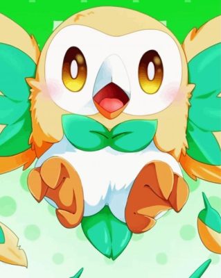 Rowlet Paint By Numbers 