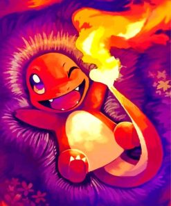 Charmander Pokemon Paint By Numbers