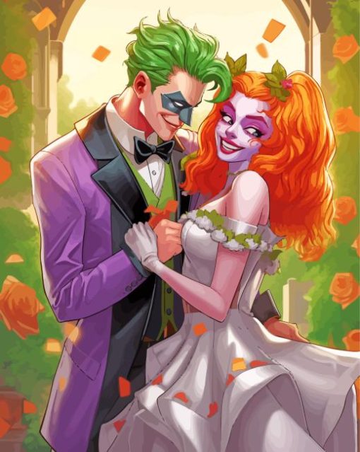 Harley Quinn And Joker Wedding Paint By Numbers