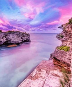 Horsehoe Bay Bermuda Sunset Paint By Numbers