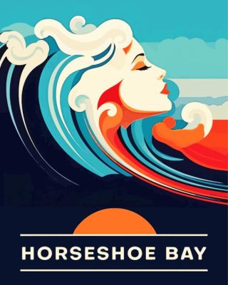Horsehoe Bay Poster Paint By Numbers 