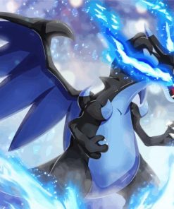 Mega Charizard X Paint By Numbers