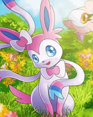 Cute Sylveon Paint By Numbers