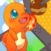 Cute Pokemon Charmander Paint By Numbers