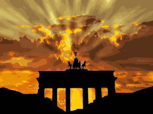 Abstract Brandenburg Gate Paint By Number