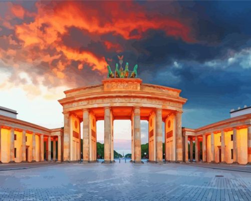 Brandenburg Gate Paint By Number