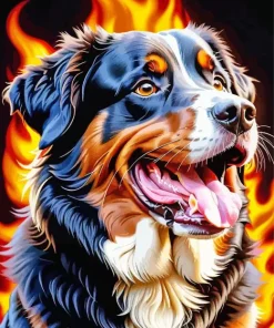 Bernese Dog Paint By Number