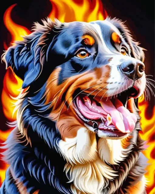 Bernese Dog Paint By Number