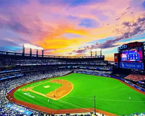 Citi Field NYC Stadium Paint By Numbers