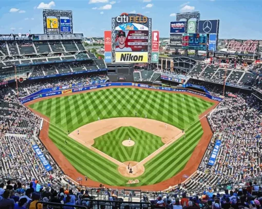 Citi Field Stadium Paint By Numbers