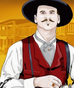 Tombstone Val Kilmer Illustration Paint By Numbers