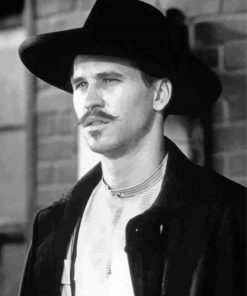 Black And White Tombstone Val Kilmer Paint By Numbers