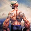Powerful Popeye Paint By Numbers