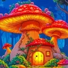 Gnome House Stars Paint By Numbers