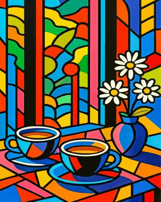 Morning Coffee pop art Diamond Painting Morning Coffee Pop Art Paint By Numbers